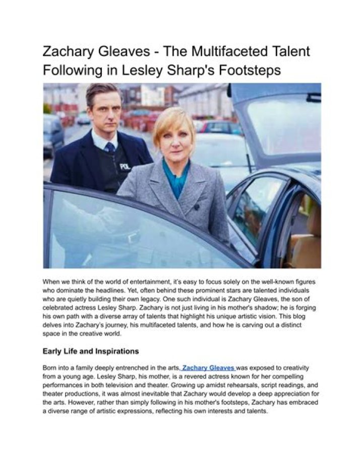 Discover The Extraordinary Talent Of Zachary Gleaves: A Visionary Artist