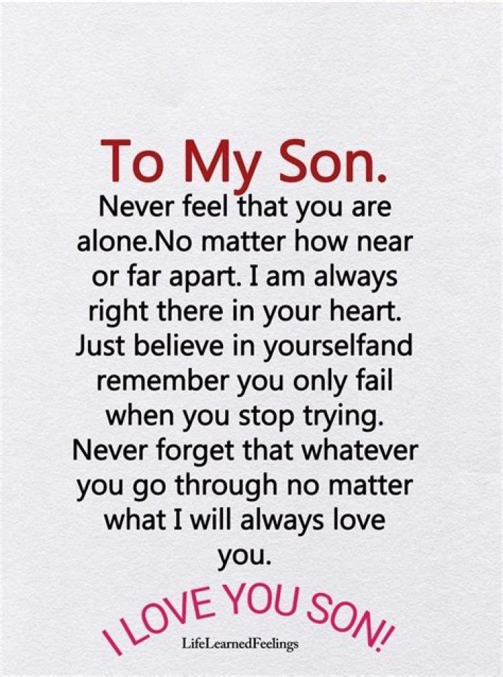 Heartfelt Expressions Of Love: Dear Son Quotes