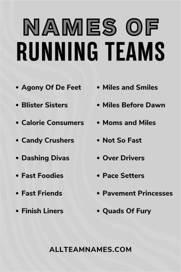 Hilarious Running Team Names That'll Make You Smile: The Ultimate Collection