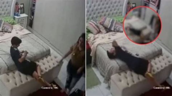 Shocking Mother And Son CCTV Footage Emerges On Reddit