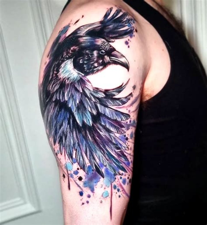 Stunning Abstract Raven Tattoo Designs: A Flight Of Imagination
